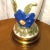 Ceramic Vintage Ceramic Lamp With Raised Morning Glory Floral and Gilt For Sale - Image 7 of 18