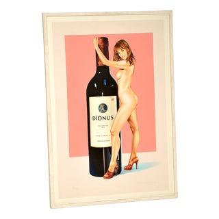 Mel Ramos, Nude Dionus, 2002, Lithograph, Framed For Sale