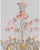 Gold Venetian Gold and Pink Floral Murano Glass Chandelier by Simoeng For Sale - Image 8 of 14