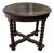 Vintage English Barley Twist Round Side Table For Sale