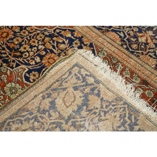 Traditional Antique Mohtasham Kashan Rug 4'3'' X 6'9'' For Sale - Image 3 of 11