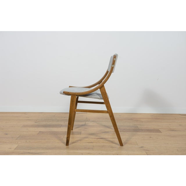 Gray Ski Jumper Chairs from Zamojska, Poland, 1960s, Set of 4 For Sale - Image 8 of 18