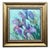 Framed Flower Blue-Violet Irises Original Painting by Artist Valeriya Serova For Sale - Image 11 of 11