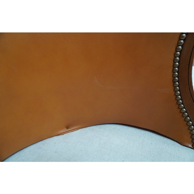 Brown Mid 19th Century French Louis XV Swivel Chair by J Nelson For Sale - Image 8 of 17