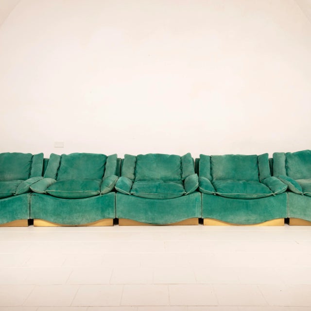 Stropiccio Lounge Chairs by Luciano Frigerio for Frigerio di Desio, 1975, Set of 5 For Sale - Image 4 of 18