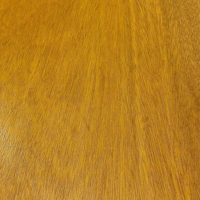 Restored Mid-Century Stacked Rattan Coffee Table W/ Mahogany Top For Sale - Image 9 of 10