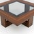Mid-Century Modern Maple Inlays and Walnut Coffee Table, Italy, 1970s For Sale - Image 4 of 7