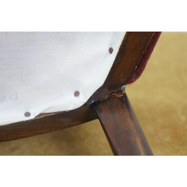 Antique Victorian Mahogany Balloon Back Child Doll Salesman Sample Parlor Chair For Sale - Image 12 of 14