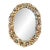 Mid 20th Century Coastal Palm Beach Shell Encrusted Oval Mirror For Sale