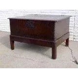 English English Early Oak Box on Custom Base For Sale - Image 3 of 4