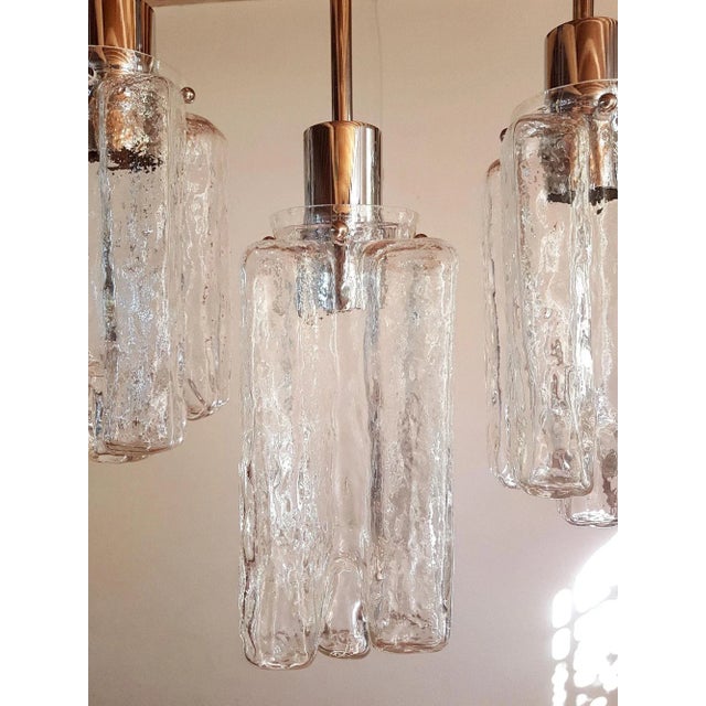 Mid Century Modern Flush Mount Chandelier For Sale - Image 10 of 12