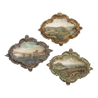Porcelain Wall Tiles, Set of 3 For Sale