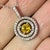 Natural Sapphire Diamond Necklace 14k Gold 1.51 TCW Certified For Sale - Image 10 of 11