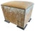 Brown Holly Leather Speckled Upholstered Greek Key Ottoman From the Madeline Stuart Collection For Sale - Image 8 of 8