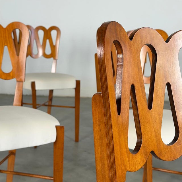 Gio Ponti 969 Volute Chairs by Gio Ponti, 1970s, Set of 8 For Sale - Image 4 of 15