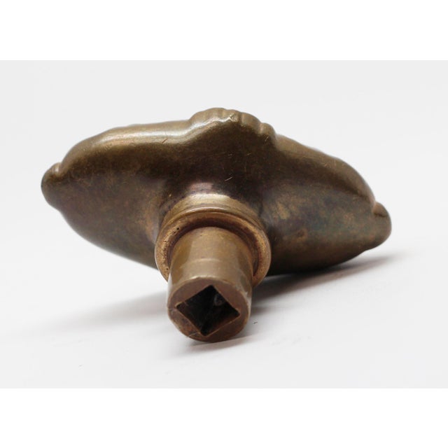 Antique Corbin Bronze Oval Campania Entry Door Knob For Sale - Image 4 of 4