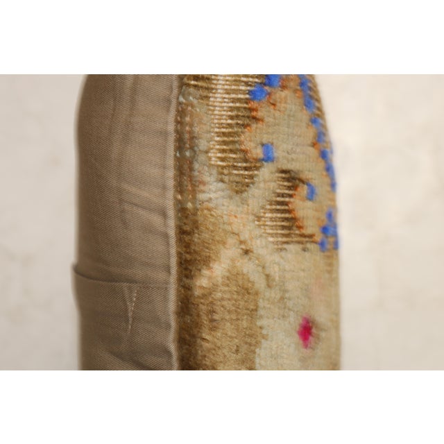 Industrial Quirky Square Turkish Rug Pillow For Sale - Image 3 of 5