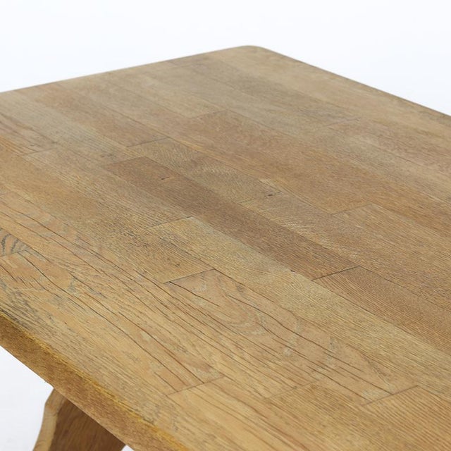 Mid-Century Modern Large Mid-Century Rustic Brutalist Dining Table For Sale - Image 3 of 10