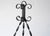 Black Mid Century Gothic Style Wall Mounting Wrought Iron Candelabras - A Pair For Sale - Image 8 of 9