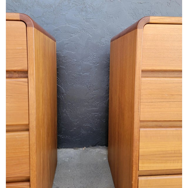 Danish Modern Teak Dressers - A Pair For Sale - Image 10 of 16