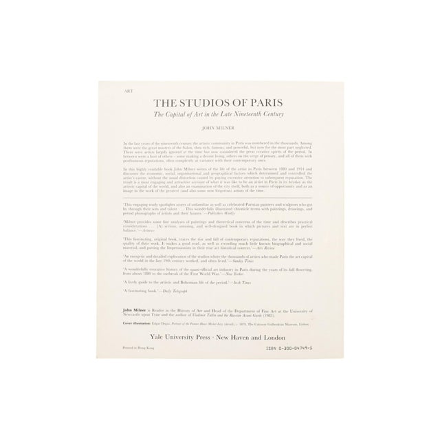 1980s The Studios of Paris, the Capital of Art in the Late 19th Century For Sale - Image 5 of 5