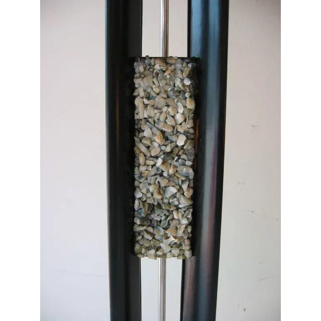 Vintage Mid Century Modern Danish Wood and Quartz Table or Desk Lamp, 1960's For Sale In Miami - Image 6 of 7