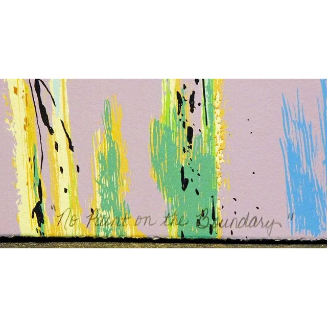 Impressionist Bruce King "No Paint on the Boundry" Serigraph on Paper Unframed Hand Signed For Sale - Image 3 of 5