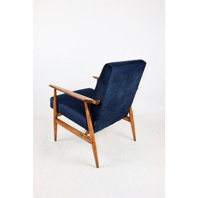 1970s Vintage Blue Fox Easy Chair, 1970s For Sale - Image 5 of 11