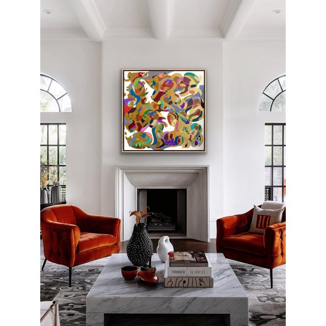 Original Abstract Titled “Everything Is Something” For Sale - Image 10 of 10