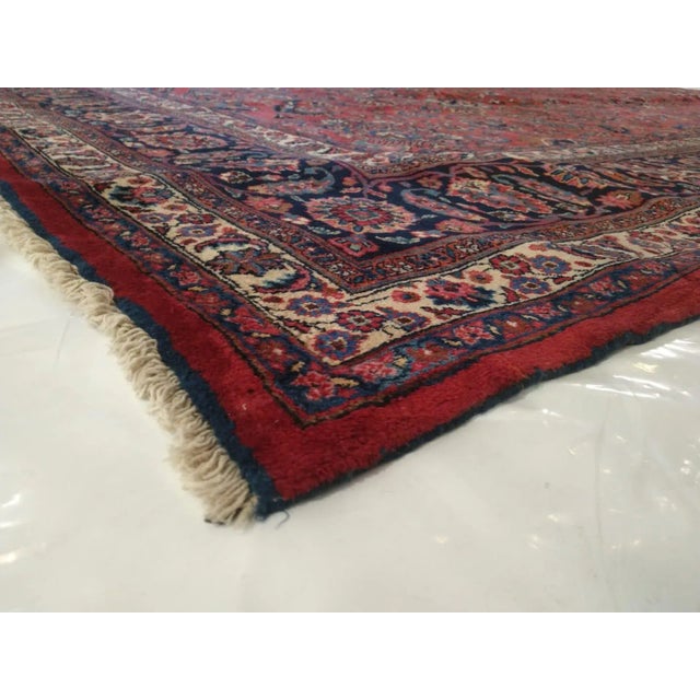1960's Super Fine Signed Persian Khorassan Carpet , 11'10 X 17' For Sale - Image 9 of 10