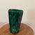 Emerald Rare Vintage Emerald Green Ceramic Vase W/Etched Design and Geometric Runes Symbols Signed Circa 1961 For Sale - Image 8 of 12
