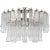 Lorelei 18" Semi-Flush Mount in Polished Nickel with Clear Glass Designer: Julie Neill Canopy: 5" Round Mounting: Flush...