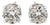 3.03ct M Si Round Natural Diamond Stud Earrings in 14k White Gold, Pair For Sale