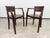 Set of 4 antique armchairs from the Art Deco period. These chairs are iconic examples of early 20th-century design,...