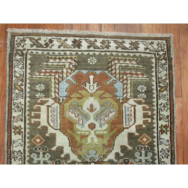 Zabihi Collection Narrow Antique Persian Heriz Runner - 2'3" x 14'2" For Sale - Image 4 of 5