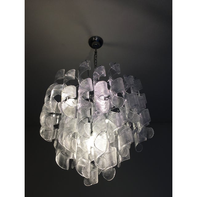 Murano Murano Glass Sputnik Chandelier With Swirling Italian Glass For Sale - Image 4 of 10
