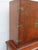 Wood Chippendale Early 1920s Tall China Cabinet Cupboard With Brass Accent 6453 For Sale - Image 7 of 18
