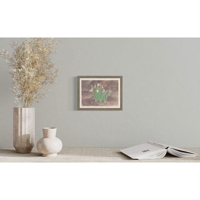 An original painting, studied from life in spring. Details: "spring garden” •watercolor and gouache on paper •signed on...