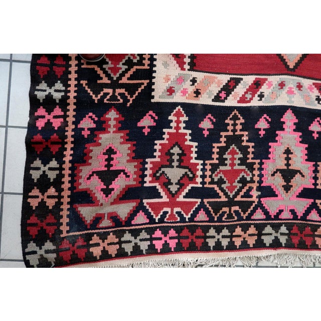 1960s, Handmade Vintage Afghan Herati Kilim 5.2' X 12.1' For Sale - Image 13 of 14