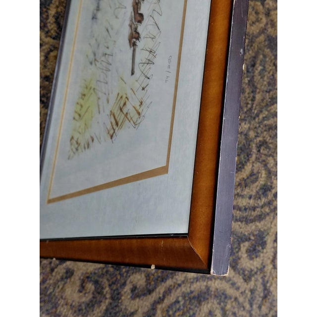 Framed Signed Chaim Gross Fiddler Lithograph For Sale - Image 9 of 10