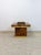 Mid-Century Modern Mid 20th Century Milo Baughman Style Burlwood Brass Trim Side Table Vintage MCM Postmodern Accent For Sale - Image 3 of 11