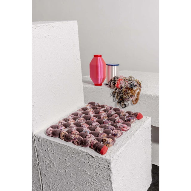 Upcycled Seat Cushion For Sale - Image 4 of 5