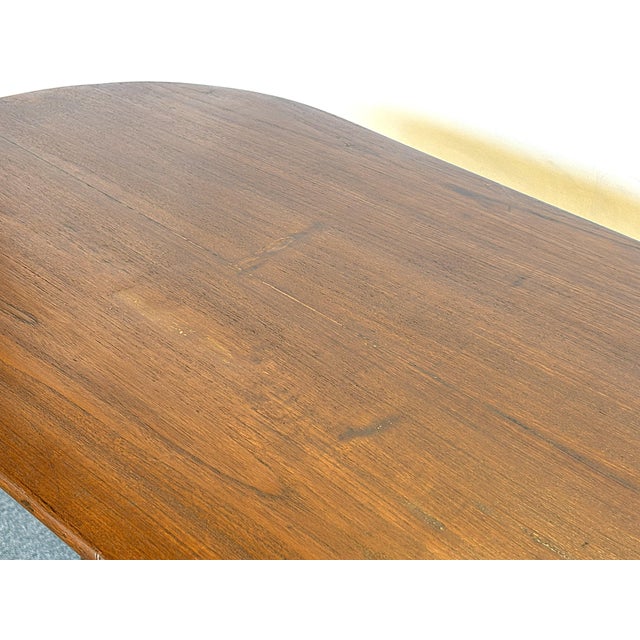 Antique Hand Made Campaign Style Oval Wood Table For Sale - Image 10 of 14