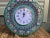 Handmade Copper Clock with Carved Flowers For Sale - Image 6 of 8