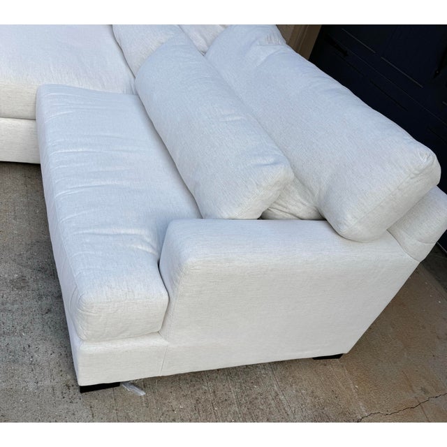Lee Industries Lee Industries Sectional Sofa W/ Chaise in Performance Fabric For Sale - Image 4 of 7