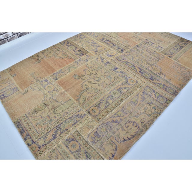 Mid 20th Century Anatolian Floral Handmade Floor Carpet For Sale - Image 4 of 10