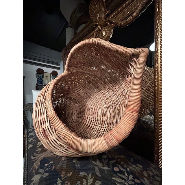Monumental Woven Rattan Shell Form Sculpture For Sale - Image 10 of 11