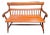 Vintage Antique Style Maple Settee Bench 1970s For Sale