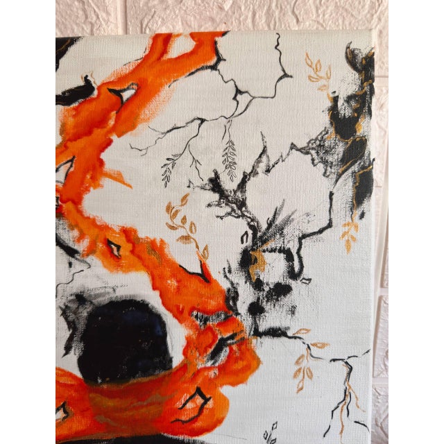 Viktoria Palamarchuk Hard‑mouthed – Abstract Acrylic Painting on Canvas Figurative Artwork For Sale - Image 4 of 6