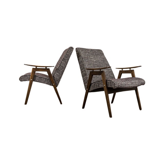 Vintage Armchairs by J. Šmidek for Ton, Former Czechoslovakia, 1960s, Set of 2 For Sale - Image 17 of 17